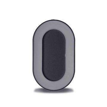 Aplica LED Hepol otel inoxidabil, 8 W, 4000 K, antracit, forma ovala, 202 x 123 cm