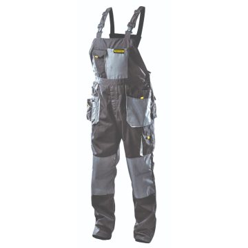 Pantaloni de lucru cu pieptar Topmaster TMP, gri, M
