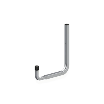 Carlig de perete, tip L, aluminiu, 230 x 255 mm