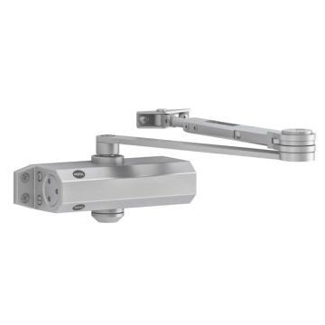 Amortizor Yale cu brat standard, rezistent la foc, aluminiu, argintiu, seria 3500, 182 x 60 x 41 mm