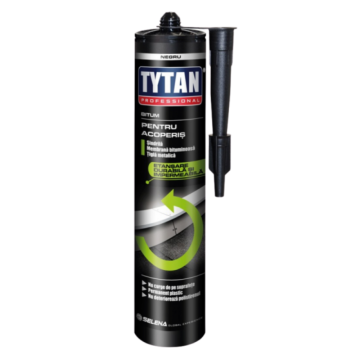 Etansant bituminos pentru acoperis Tytan, negru, 280 ml