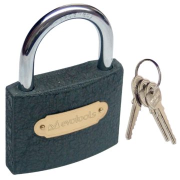 Lacat otel Evotools, 63 mm, 3 chei