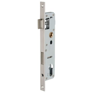Broasca usa intrare, incastrata, cu cheie, inox, argintiu, 25 x 85 cm