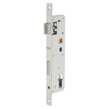 Broasca usa intrare, incastrata, cu cheie, inox, argintiu, 30 x 85 cm