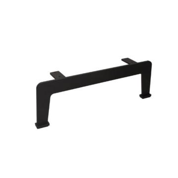Picior mobila Gamet NS42, aluminiu si zamac, negru, 12 cm inaltime