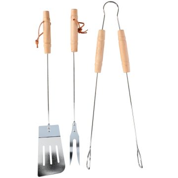 Set 3 ustensile pentru gratar BBQ Collection, 6.5 x 38 cm