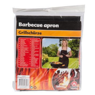 Sort pentru gratar BBQ Collection, negru, bumbac, 70 x 84 cm