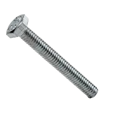 Surub cu cap hexagonal filetat complet, otel zincat, alb, 10 x 50 mm, 10 buc.