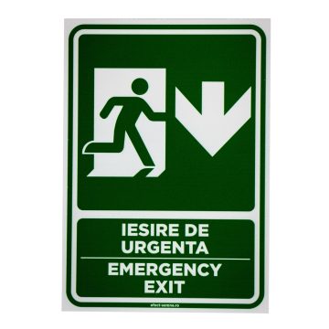 Semn iesire de urgenta A5, 15 x 20 cm