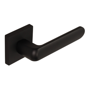 Maner usa Gamet, patrat, aluminiu si zamac, negru, 125 x 38 mm