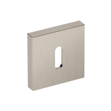 Rozeta pentru cheie Gamet PLT26, patrata, zamac, nichel satinat, 52 x 52 mm