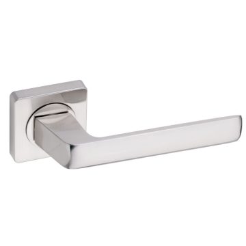 Maner usa Gamet, patrat, aluminiu si zamac, nichel, 130 x 40 mm