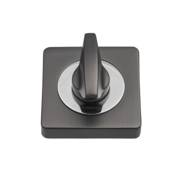 Rozeta pentru WC Gamet, patrata, zamac, crom, 52 x 52 mm