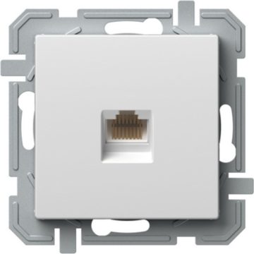 Priza date TEM CAT5E KS RJ45 8/8, alb polar, 71 x 71 x 38 mm