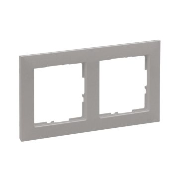 Rama de aparataj Legrand, New Suno, 2 module, PVC, sampanie