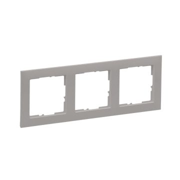 Rama de aparataj Legrand, New Suno, 3 module, PVC, sampanie