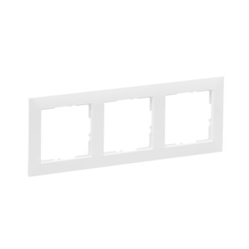 Rama de aparataj Legrand New Suno, 3 module, PVC, alb