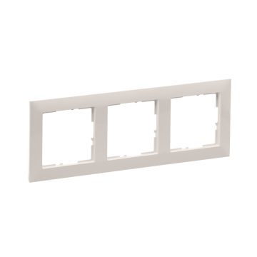 Rama de aparataj Legrand New Suno, 3 module, PVC, bej