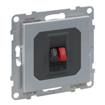 Priza difuzor, borne 4mm2, Legrand New Suno L721392, aluminiu