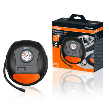 Compresor auto Osram, analog, 3 adaptoare, 12 V, 3 m