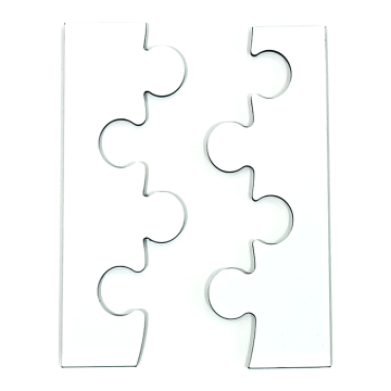 Placa numar modular capete, aluminiu compozit, alb, 14.5 x 14 cm