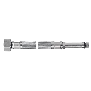 Racord flexibil Ferro WBS92, 3/8” x  M10 x 1, 40 cm, cu capat lung