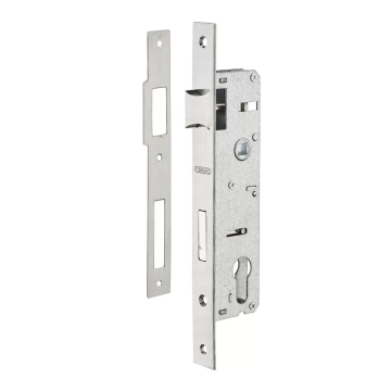 Broasca usa intrare, ingropata, contraplaca inox, argintiu, 30 x 85 mm