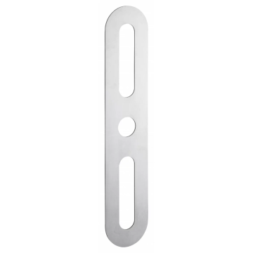 Placa acoperire margini, otel, argintiu, 70 x 312 mm