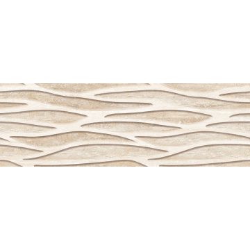 Faianta baie / bucatarie rectificata AC-12353 HL3, crem, lucios, uni, 75 x 25 cm