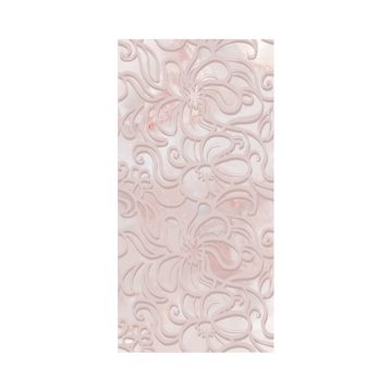 Faianta decorativa Selena Lace Pink, cu model, roz, dreptunghiulara, 50 x 25 cm