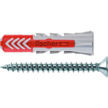 Diblu Fischer Duopower cu surub, nylon, 8 x 40 mm, 8 bucati