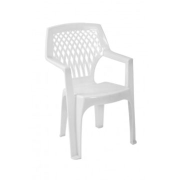 Scaun Clio 3, 550 x 550 x 850, premium, alb