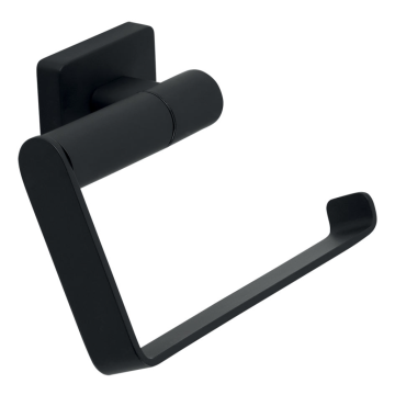 Suport pentru hartie igienica Ferro Greta AGR33BL, metal, sistem prindere pe perete, 13.2 x 8.35 cm
