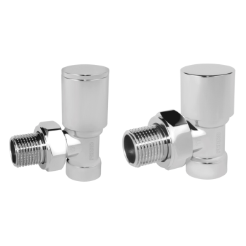 Set robineti tur/retur Ferro ZGB31CR, alama, crom, 1/2 inch