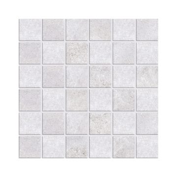 Mozaic Tanum Cesarom, mat, gri deschis, 300 x 300 mm