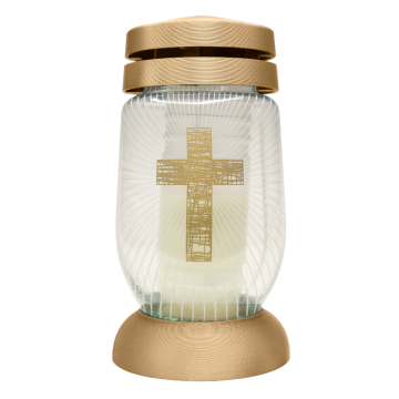 Candela Bolsius 3 L cruce, sticla, alb, 36 h