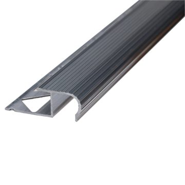 Profil incorporabil pentru treapta SET S82, semirotund, 12,5 mm, argintiu natur, 2,5 m