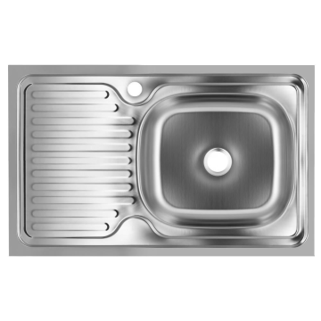 Chiuveta bucatarie, inox, 1 cuva dreapta, 760 x 435 mm