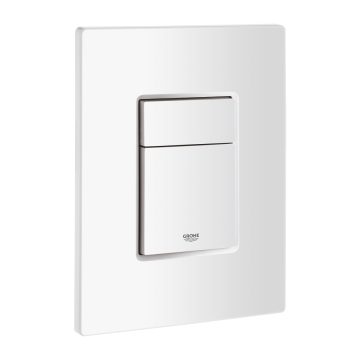Placa de actionare rezervor WC Grohe Skate Cosmopolitan, 15.6 x 19.7 cm, alb