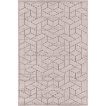 Covor modern Tarkett Adria, polipropilena, model geometric bej, 160 x 230 cm