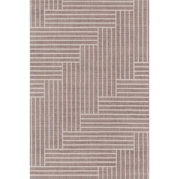 Covor modern Tarkett Adria 08DVD, polipropilena, model geometric bej, 120 x 170 cm