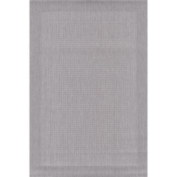 Covor modern Tarkett Adria 01GSG, polipropilena, model geometric gri, 160 x 230 cm