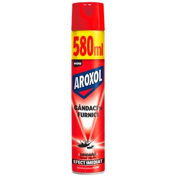 Spray gandaci/furnici Aroxol, efect imediat, 580 ml