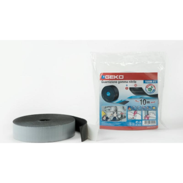 Garnitura adeziva, cauciuc, gri, 10 m lungime x 50 mm latime