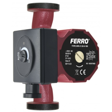 Pompa circulatie Ferro Weberman GPA 0607W, 32-80-180, IP42, 5 mc/h