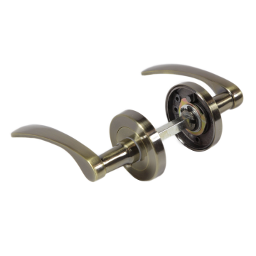 Manere + rozeta Yale Napoli, aluminiu, antique bras, 54 mm diametru rozeta