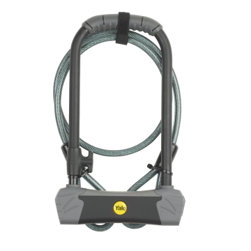 Antifurt bicicleta Yale tip U, cu cheie, negru