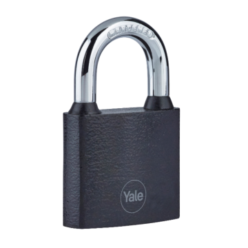 Lacat YALE Y111B, fonta, negru, cu disc, veriga standard, 38 mm