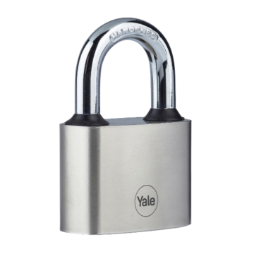 Lacat YALE Y112, fonta, argintiu, cu disc, veriga standard, 40 mm