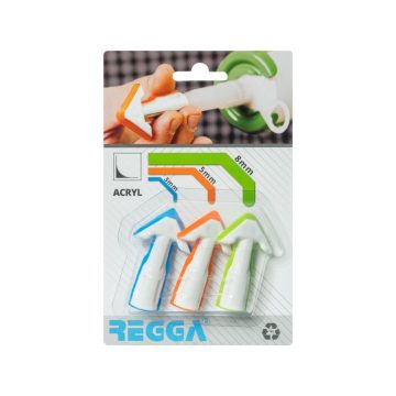 Set aplicator sigilant acrilic Regga, forma plata, 3, 5, 8 mm